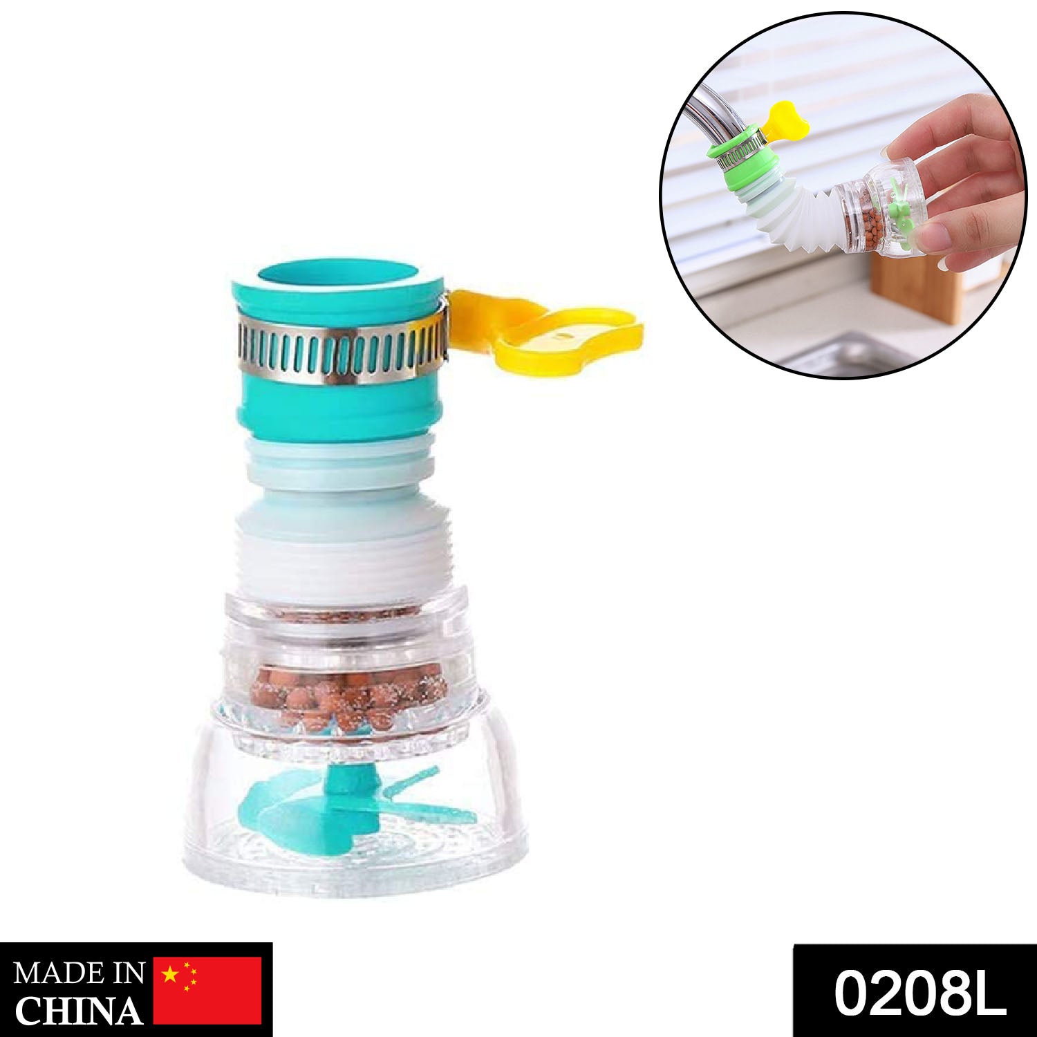 Expandable water valve for splash regulation Expandable water valve for splash regulation